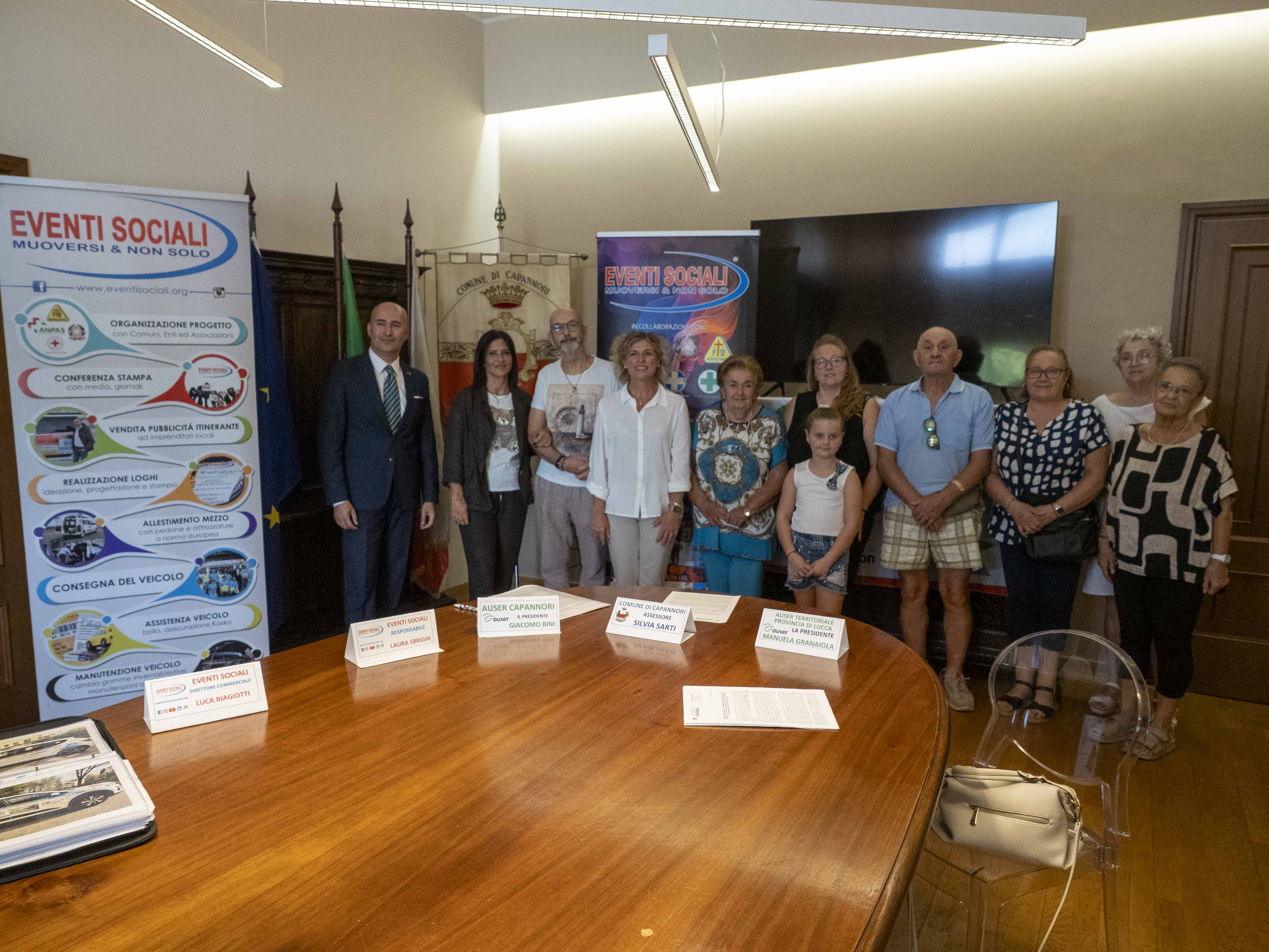 Conferenza stampa di presentazione del progetto Muoversi e Non Solo in favore dell'Auser di Capannori